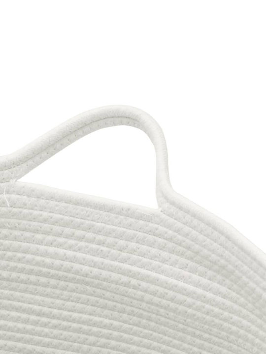 vidaXL Laundry Basket Fabric Folding 55x55x36cm Beige