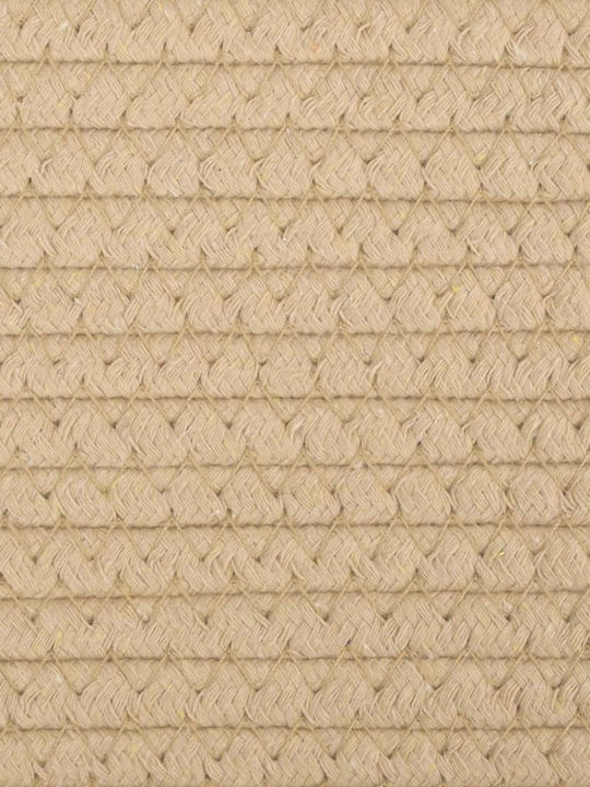 vidaXL Перилна Кошница Текстил Сгъваема 60x60x36см Бежов