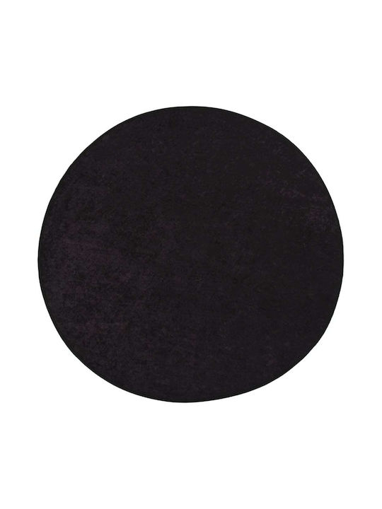 vidaXL Rug Round Charcoal