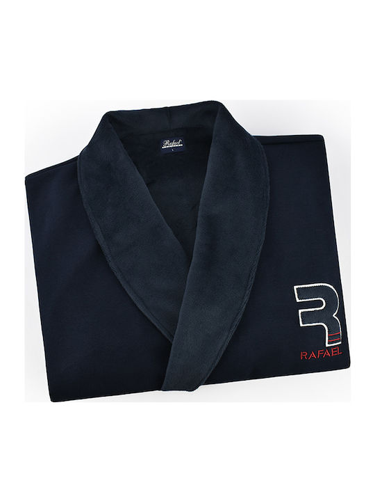 Rafael Χειμερινή Ανδρική Ρόμπα Fleece Μπλε