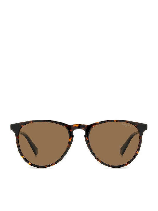 Polaroid Men's Sunglasses with Brown Tartaruga Plastic Frame and Brown Polarized Lens PLD4152/S 086/SP