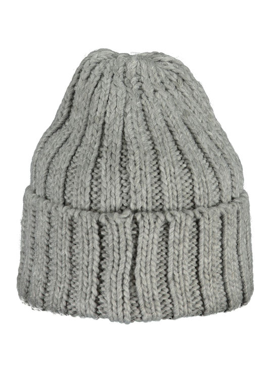 Squola Nautica Italiana Beanie Unisex Σκούφος Πλεκτός σε Γκρι χρώμα