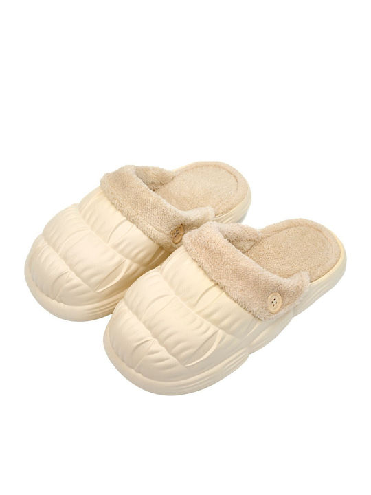 Winter Women's Slippers Beige