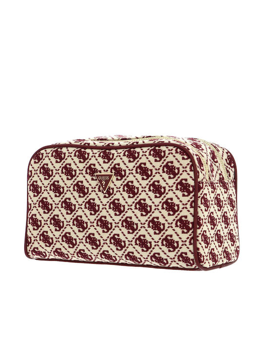 Guess Toiletry Bag in Burgundy color