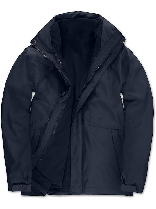 Men's 3-in-1 Jacket - JU873 B&C Corporate 3-in-1 Navy