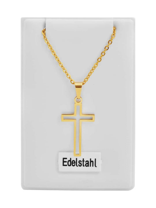 Akzent Kreuz aus Stahl mit Kette