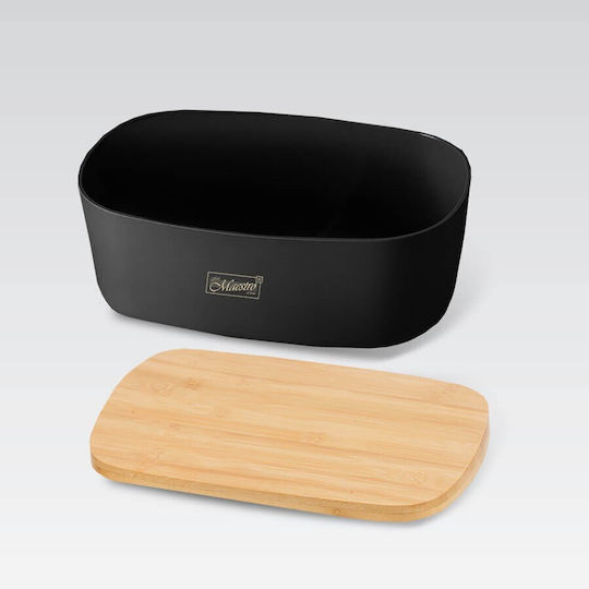 Maestro Lunchbox Kunststoff Schwarz 34.5x13cm 1Stück