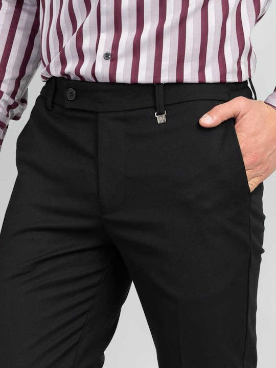 Vittorio Artist Diverso Herrenhose Chino Schwarz