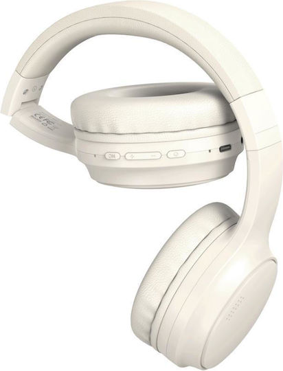 XO BE41 Wireless / Wired Over Ear Headphones with 60 hours of Operation Off-White