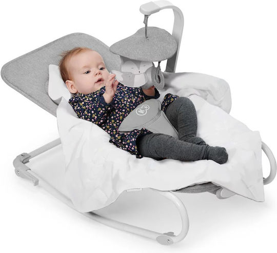 Kinderkraft Electric Relax pentru Bebeluși Felio 2 cu Vibrații Gri pentru Copil până la 9kg