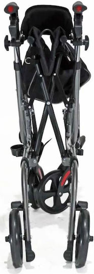 Vita Orthopaedics Αμαξίδιο Πτυσσόμενος Τροχήλατος Περιπατητήρας Μαύρος