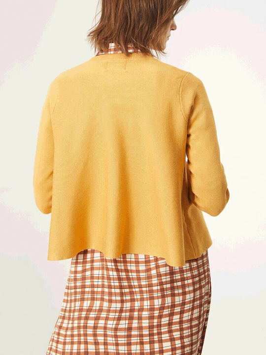 Compania Fantastica Damen Langarm Pullover Mustard