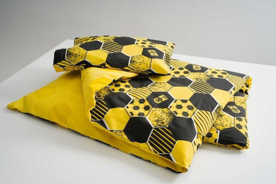Vesta Home Set Cearceafuri Single Din Bumbac Aris Galbene 170x260cm