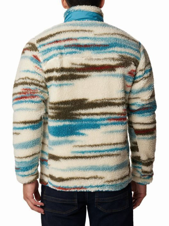 Columbia Winter Pass Jachetă Fleece pentru Bărbați cu Fermoar Multicoloră