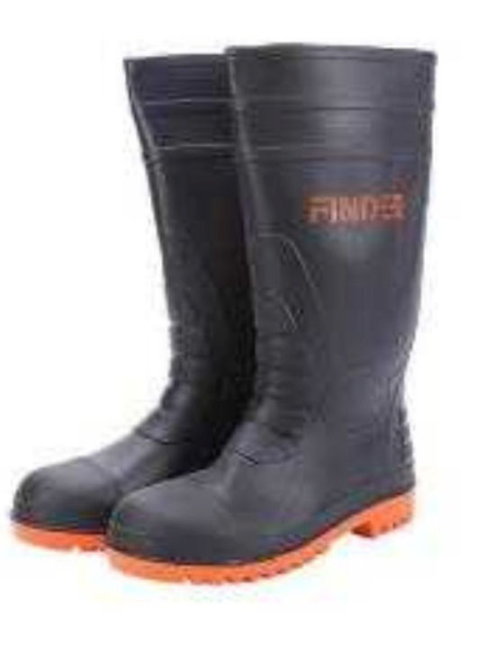 Finder Non-Slip Work Wellies Black