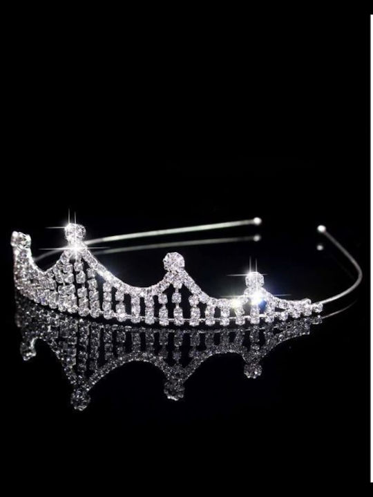 Bridal hair tiara with rhinestones 1244