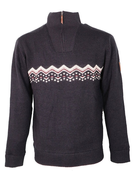 Pre End 21-100474 7087 Men's Sweater with Lining Blue