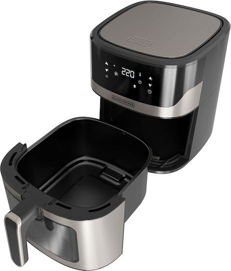 Black & Decker Air Fryer with Wi-Fi 6.5lt Silver ES9730070B