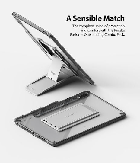 Ringke Fusion Combo Klappdeckel Gray (Samsung Galaxy Tab S7) FC475R40
