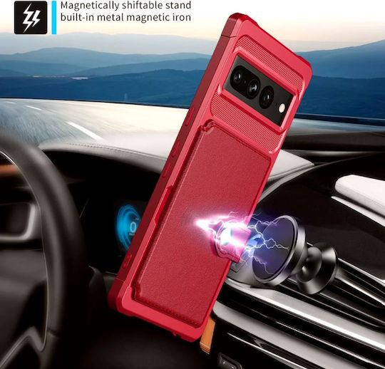 HappyCase Wallet Σιλικόνης 0.5mm Ροζ (Google Pixel 7 Pro)