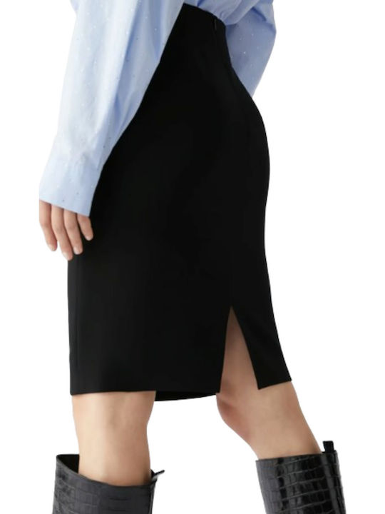 Pencil High-waisted Skirt Black