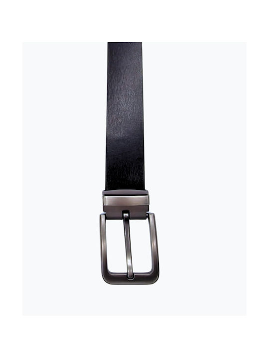 Men's Leather Double Sided Belt Black