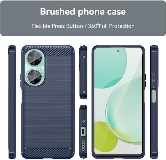 Mad Mask Brushed TPU Carbon Back Cover Silicone Blue (Huawei Nova 11i)