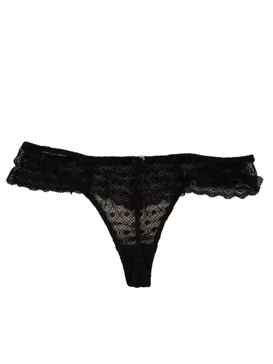 Lida Women's Lace String Black