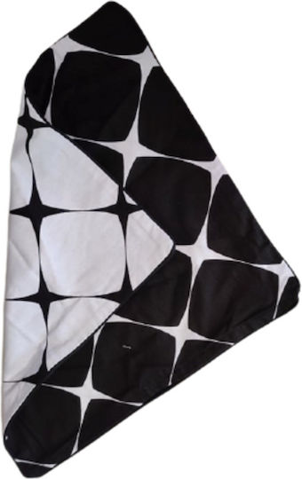Home Design Decorative Pillow Case White-Black 45x45cm