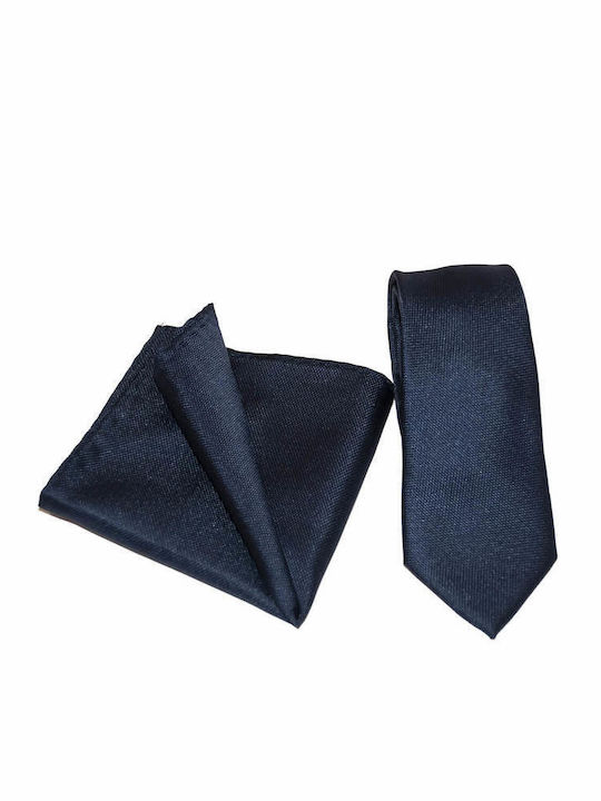 Leonardo Uomo Men's Tie Printed in Navy Blue Color