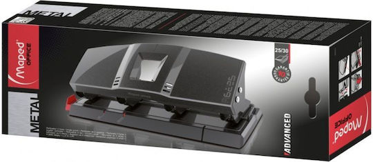 Maped Metal Advanced Paper 4-Hole Puncher with Guide for 30 Sheets