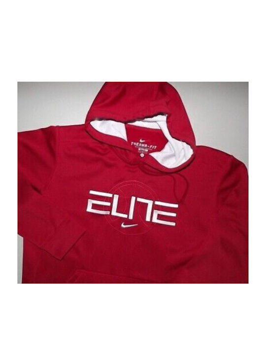 Nike Elite Men's Sweatshirt with Hood RED 444129-648