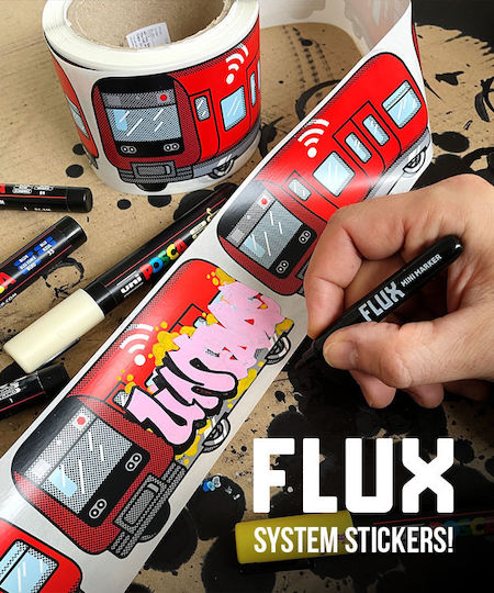Flux Kinder Wandsticker Wand 14x7cm 200Stück