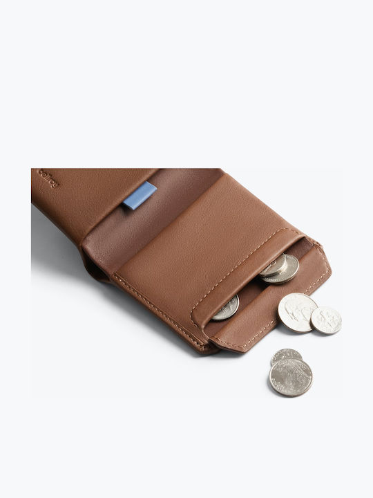 Coin Wallet Leather Men's Wallet with RFID Brown