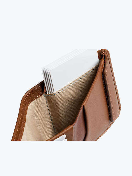 Coin Wallet Leather Men's Wallet with RFID Brown