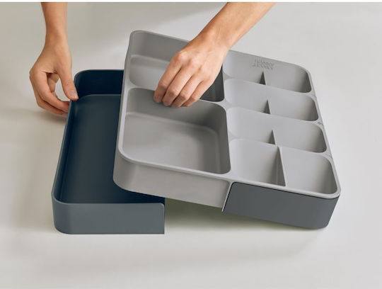 Joseph Joseph Tăvi Pentru Tacâmuri De Sertar Rabătabilă Din Plastic 39.5x31.5x5.5cm Gri