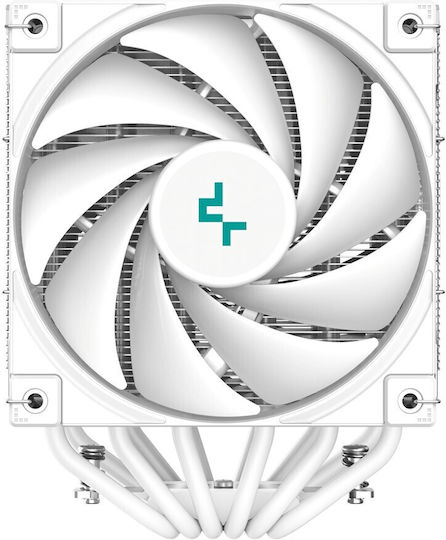 Deepcool AK620 Digital Ψύκτρα Επεξεργαστή Διπλού Ανεμιστήρα για Socket AM4/AM5/1200/115x/1700 με ARGB Φωτισμό Λευκή
