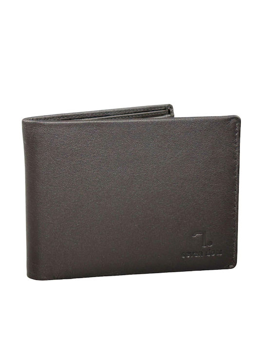 Jupiter Δερμάτινο Ανδρικό Πορτοφόλι με RFID Brown