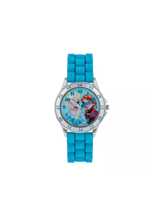 Disney Kids Analog Watch with Rubber/Plastic Strap Turquoise