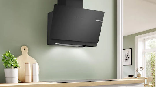 Bosch Απορροφητήρας Καμινάδα 80cm Μαύρος με Wi-Fi
