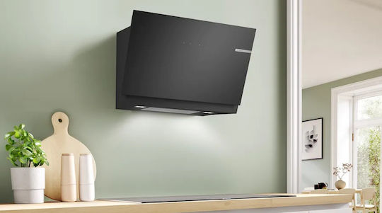 Bosch Απορροφητήρας Καμινάδα 80cm Μαύρος με Wi-Fi
