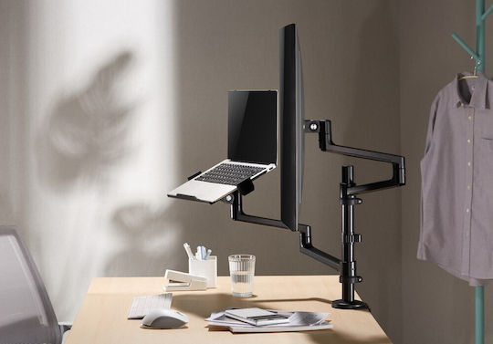 Gembird + Notebook Tray Halterung Auf dem Schreibtisch Monitor bis 32" mit Arm