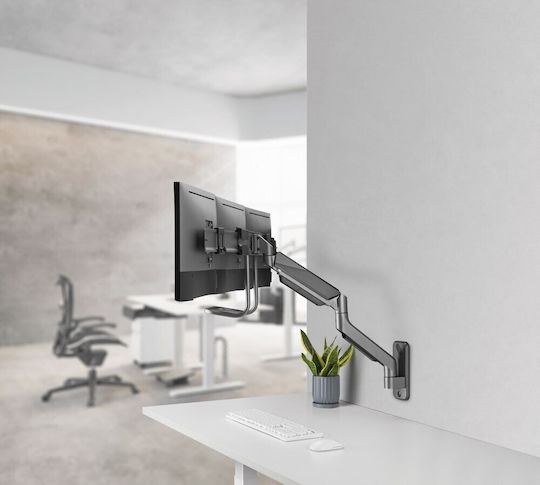 Gembird Wall Mounted Stand for 2 Monitors up to 27" (MA-WA3-01)