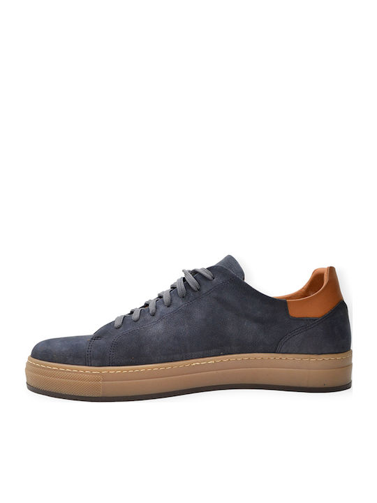 Leder Herren Freizeitschuhe Blau