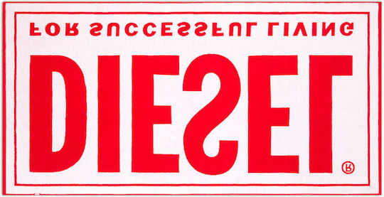 Diesel Helleri Cotton Red Beach Towel 180x90cm