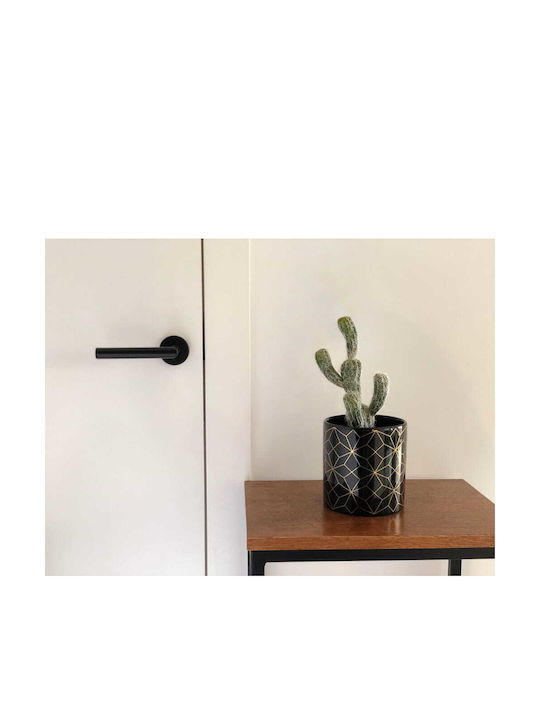 Polnix Barcelona Κασπώ Κεραμικό Μαύρο 13x13x14εκ.
