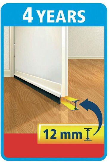 Tesa Rubber Draft Stopper Door with Brush in Brown Color 1mx1.2cm