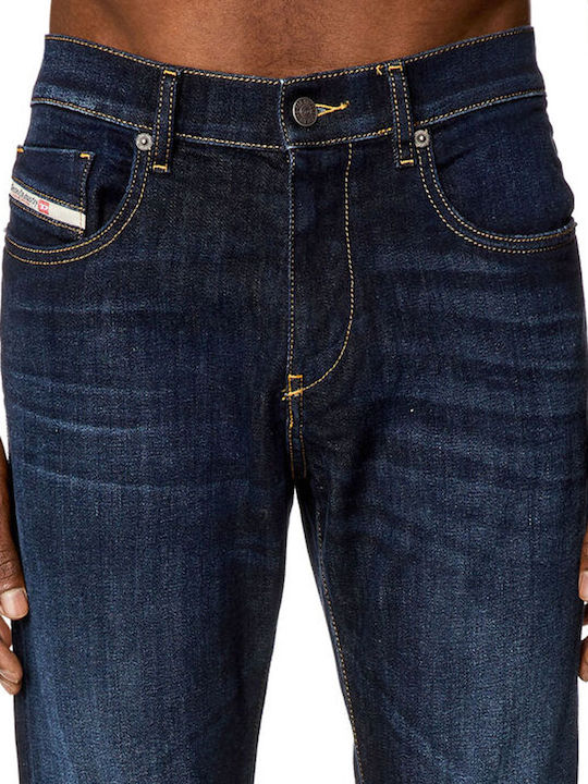 2019 D-Strukt Herren Jeanshose Elastisch mit Slim Passform Blue
