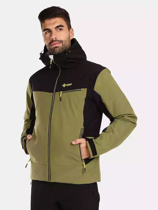 Kilpi UM0113KI-GRN Ανδρικό Μπουφάν για Σκι & Snowboard Χακί