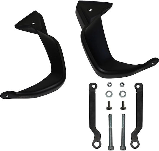 GP Kompozit Motorcycle Protective Hand Guards in Black Colour